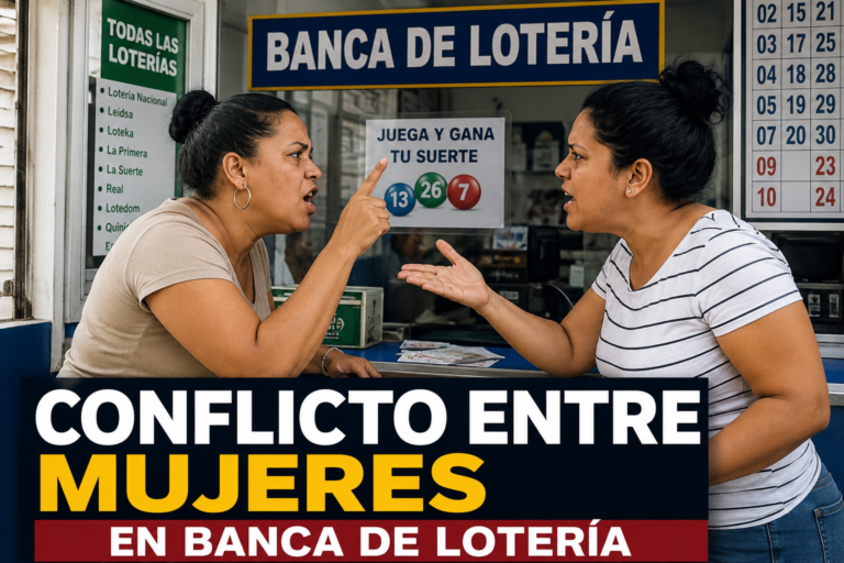 Imagen ilustrativa de una confrontación registrada en una banca de lotería de Burende, La Vega