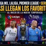 Jugadores representativos de la Liga MX, LaLiga, Premier League y Serie A antes del inicio de la nueva temporada de fútbol.